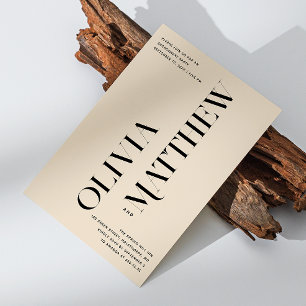 Invitación Festividad minimalista de boda de fotografía