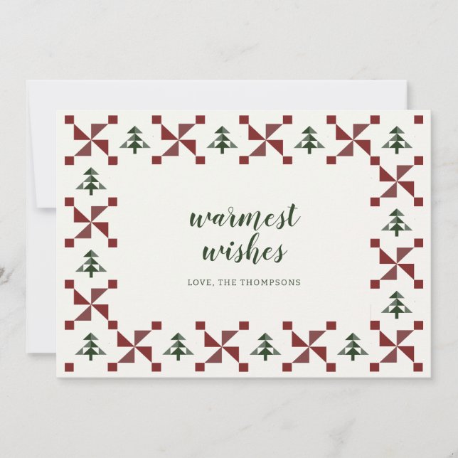 Invitación Festividad moderna de árbol de Navidad en caldera  (Anverso)