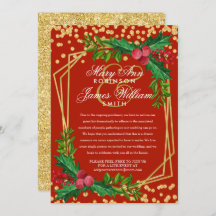 Festividad Navidades reducidos Boda Holly Red