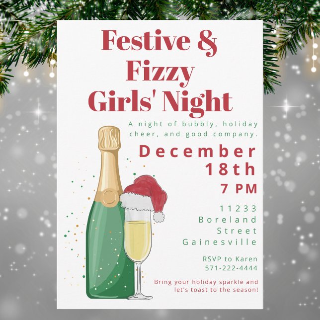 Invitación Festividad y fiesta de los Chicas de Champagne (Subido por el creador)