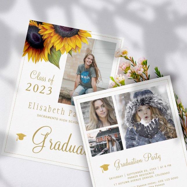 Invitación Festividades de graduación del collage de oro de l (Subido por el creador)
