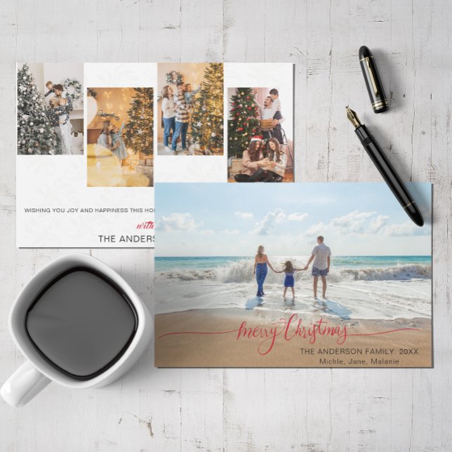 Invitación Festividades de la foto de los modernos Navidades  (Subido por el creador)