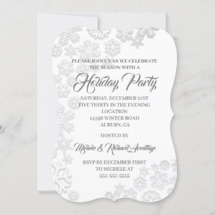 Invitación Festividades de Snowflakes