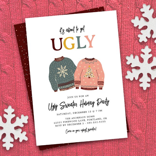Invitación Festividades Navidades de fiestas navideñas adorab (Subido por el creador)