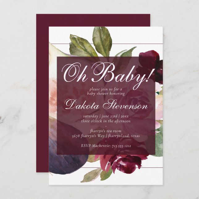 Invitación Fibras en Blogueo | Fruta Rusa Moody Blossom Oh Ba (Anverso / Reverso)