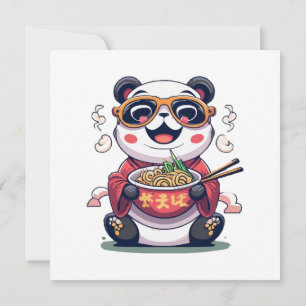 Invitación Fideos de Panda