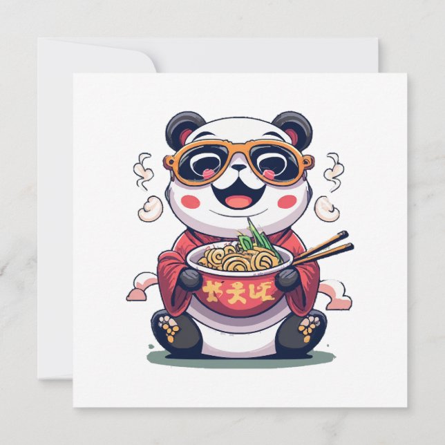 Invitación Fideos de Panda (Reverso)