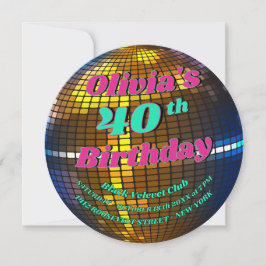 Invitación Fiebre del Disco
