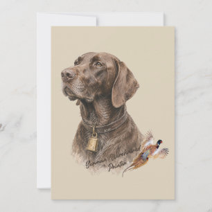 Invitación Field & Feather – Pointer Alemán de Pelo Corto con