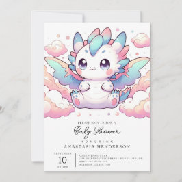 Invitación Fiery Dragon Baby Shower