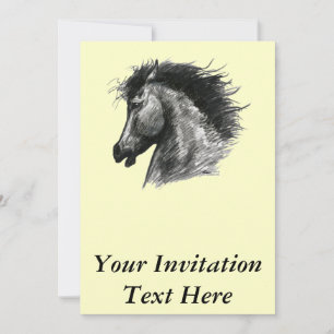Invitación Fiery Wild Horse