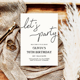 Invitación Fiesta 70 Años Modernos