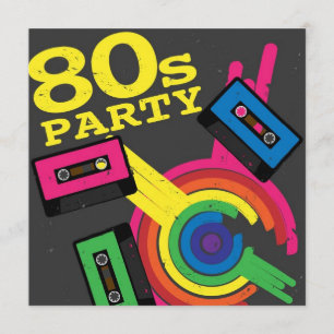Invitación fiesta 80s
