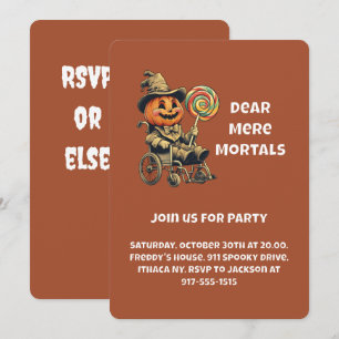Invitación Fiesta accesible Jack o lantern Halloween