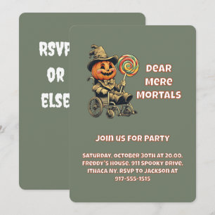 Invitación Fiesta accesible Jack o lantern Halloween