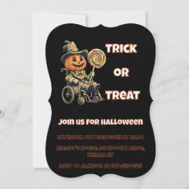 Invitación Fiesta accesible Jack o lantern Halloween