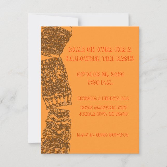 Invitación Fiesta achispado de Luau del día de fiesta de (Anverso)