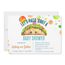 Fiesta acuarela Vamos a TACO a Baby Shower
