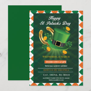 Invitación Fiesta Afortunada del Día de San Patricio