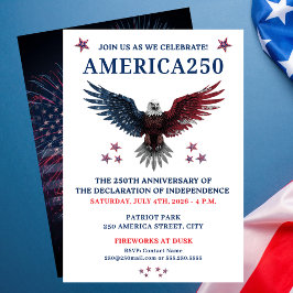 INVITACIÓN FIESTA AMERICA250 4 DE JULIO