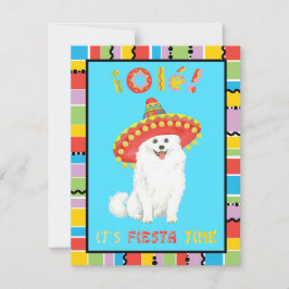 Invitación Fiesta American Eskimo Dog