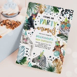 Invitación Fiesta Animales Wild Safari Boy Fiesta de Cumpleañ<br><div class="desc">Fiesta Animales Salvajes Safari Boy Invitación a la fiesta de cumpleaños Todos los diseños son © PIXEL PERFECTION FIESTA LTD</div>