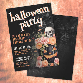 Invitación Fiesta anual de disfraces de calabaza Halloween