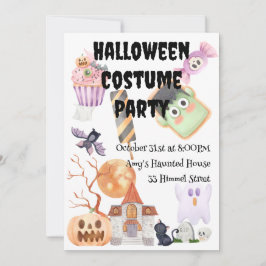Invitación Fiesta anual de disfraces de Halloween
