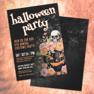 Invitación Fiesta Anual de Disfraces de Halloween de la Calab