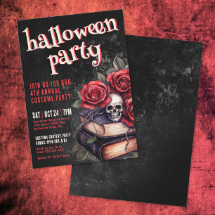 Invitación Fiesta anual de disfraces góticos de Halloween