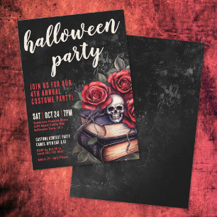 Invitación Fiesta anual de disfraces góticos de Halloween