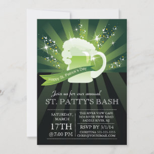 Invitación Fiesta anual del golpe del día de St Patrick