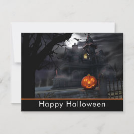 Invitación Fiesta asustadizo de Halloween de la calabaza de