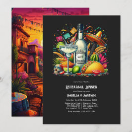 Invitación Fiesta audaz "Taco 'Bout a Rehearsal Dinner"