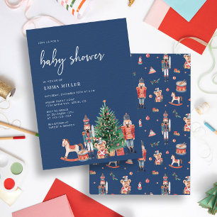 Invitación Fiesta Azul de Baby Shower