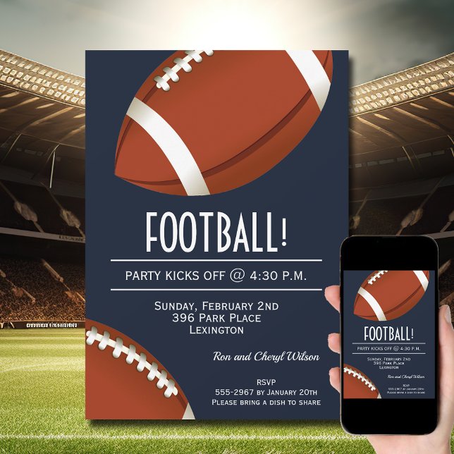Invitación Fiesta azul de la Marina de los hinchas (Order INSTANT DOWNLOAD to send digitally or PRINTED cards to mail or both!
)
