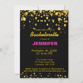 Invitación FIESTA B | Negro y oro