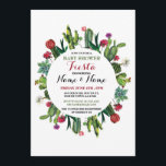 Invitación Fiesta Baby Shower Cactus Chica Niño Invitado Mexi<br><div class="desc">Esta invitación de Cactus Fiesta es perfecta para una Baby Shower, ducha de pareja, ducha de Mamá, examen de género, etc. SIMPLEMENTE CAMBIE EL TEXTO PARA QUE SE AJUSTE A SU FIESTA. Se incluye la impresión posterior. Vea los elementos coincidentes en la colección de la Fiesta de Wow Wow Meow...</div>