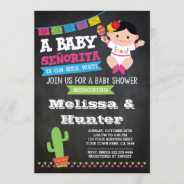 Invitación Fiesta Baby Shower, Chalkboard Invite