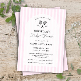Invitación Fiesta Baby Shower del Club Campestre Pink Girly