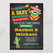 Fiesta Baby Shower Invitación, Baby Muchacho