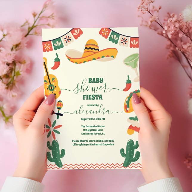 Invitación Fiesta Baby Shower mexicana (Subido por el creador)