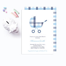 Fiesta Baby Shower Oxford Check Buggy Boy