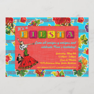 Invitación Fiesta - Bailarina mexicana