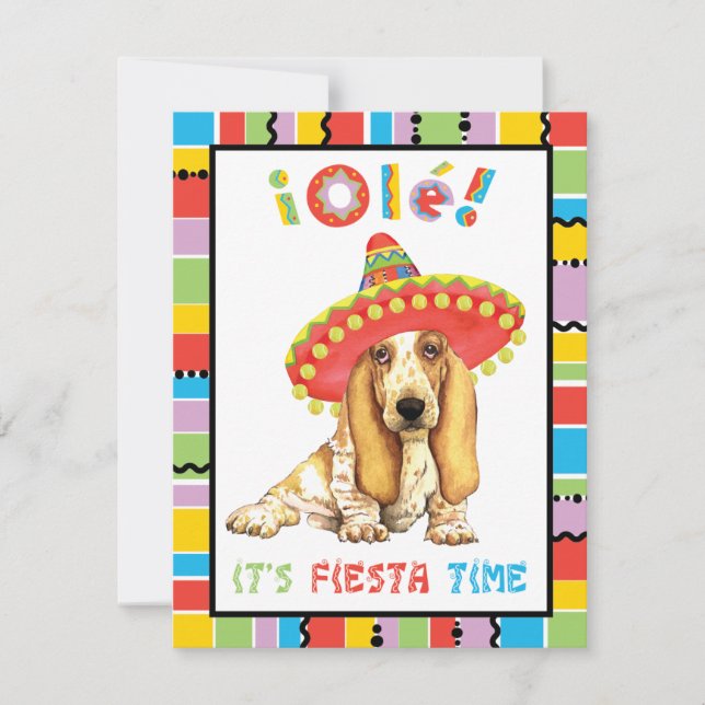 Invitación Fiesta Basset (Anverso)