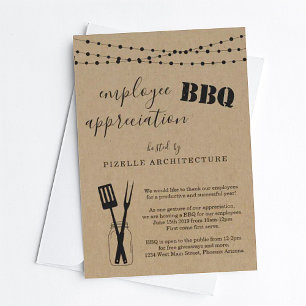Invitación Fiesta BBQ de Apreciación de Empleados