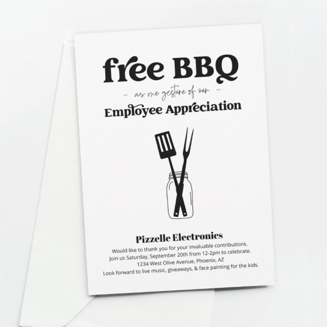 Invitación Fiesta BBQ de Apreciación de Empleados (Subido por el creador)