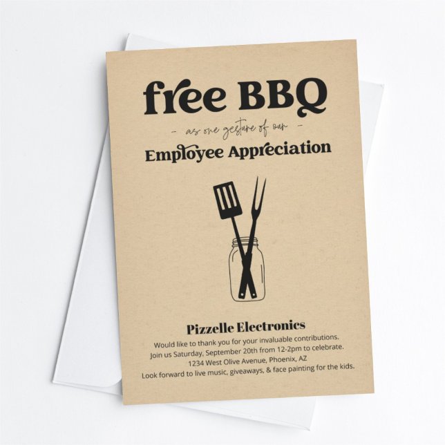 Invitación Fiesta BBQ de Apreciación de Empleados (Subido por el creador)