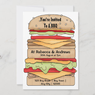 Invitación Fiesta BBQ Gran Burger