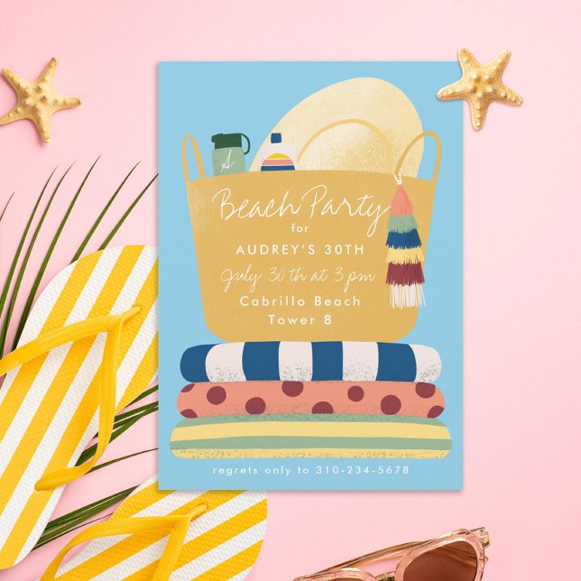 Invitación Fiesta Beach Essentials Summer Beach (Subido por el creador)